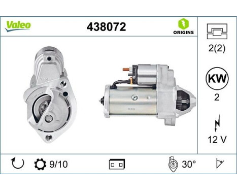 Starter NEW ORIGINAL PART 438072 Valeo, Image 4
