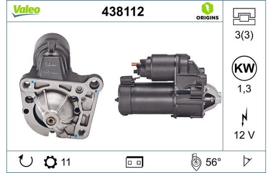Starter NEW ORIGINAL PART 438112 Valeo, Image 4