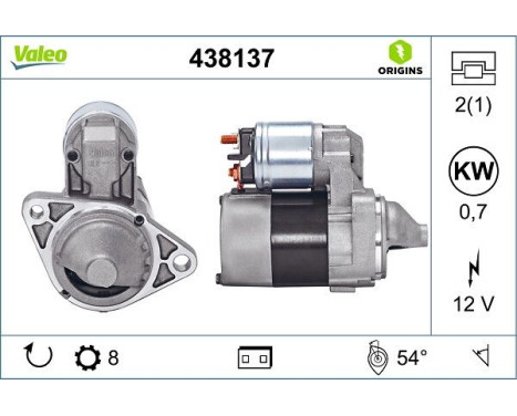 Starter NEW ORIGINAL PART 438137 Valeo, Image 4