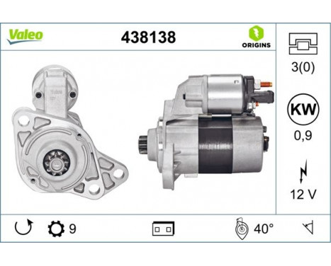 Starter NEW ORIGINAL PART 438138 Valeo, Image 4