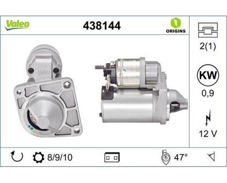 Starter NEW ORIGINAL PART 438144 Valeo, Image 4