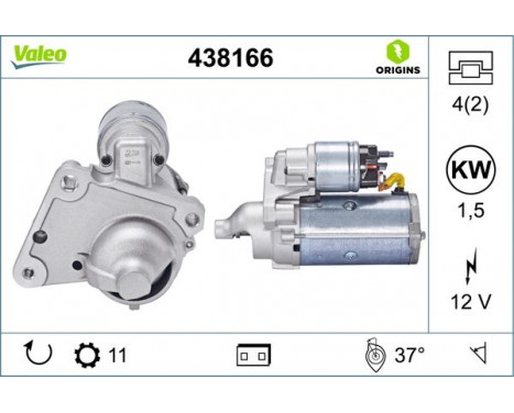 Starter NEW ORIGINAL PART 438166 Valeo, Image 4