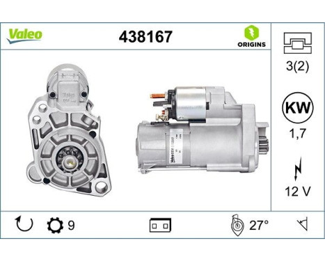 Starter NEW ORIGINAL PART 438167 Valeo, Image 4