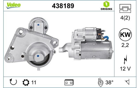 Starter NEW ORIGINAL PART 438189 Valeo, Image 4
