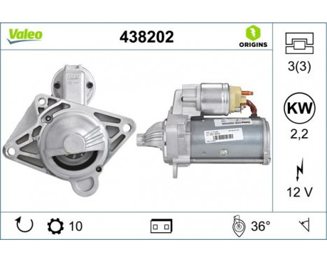 Starter NEW ORIGINAL PART 438202 Valeo, Image 4