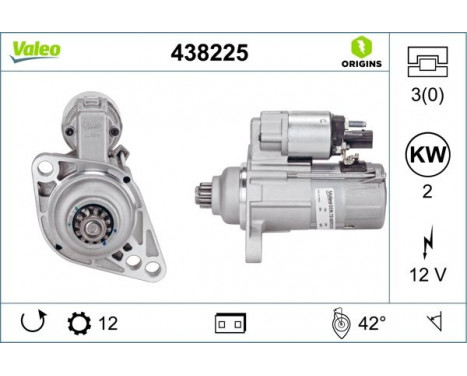Starter NEW ORIGINAL PART 438225 Valeo, Image 3