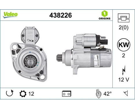 Starter NEW ORIGINAL PART 438226 Valeo, Image 4