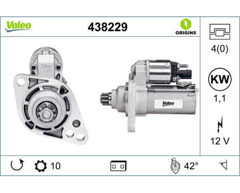 Starter NEW ORIGINAL PART 438229 Valeo, Image 4