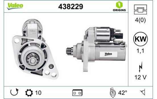 Starter NEW ORIGINAL PART 438229 Valeo, Image 4