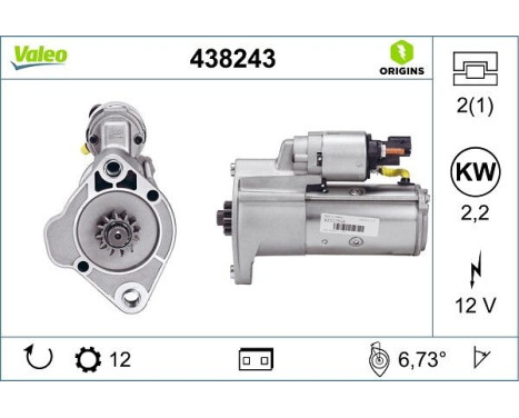 Starter NEW ORIGINAL PART 438243 Valeo, Image 4