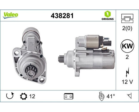 Starter NEW ORIGINAL PART 438281 Valeo, Image 4