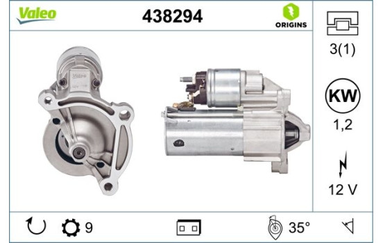 Starter NEW ORIGINAL PART 438294 Valeo