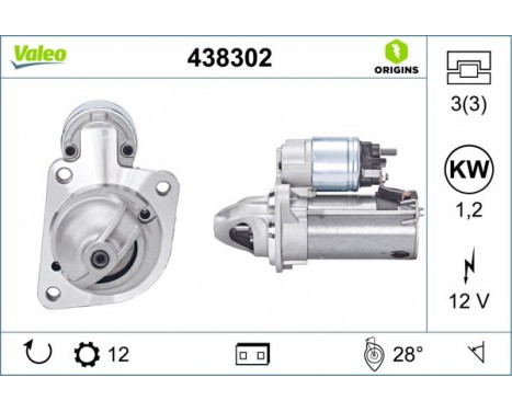 Starter NEW ORIGINAL PART 438302 Valeo