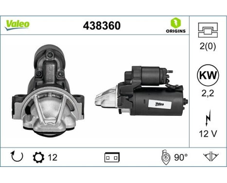 Starter NEW ORIGINAL PART 438360 Valeo, Image 4