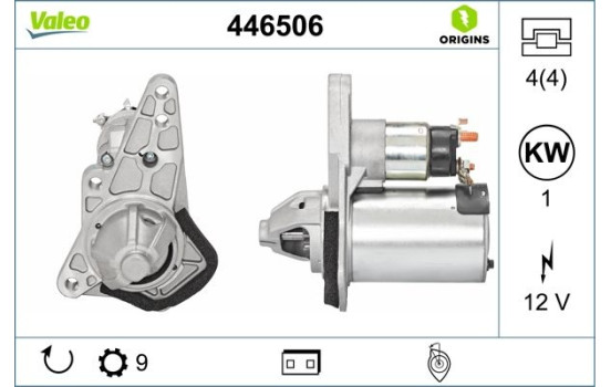 Starter NEW ORIGINAL PART 446506 Valeo, Image 3