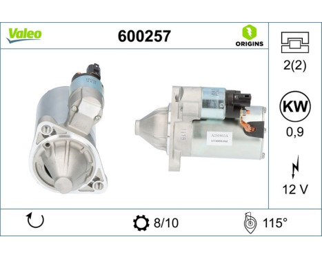Starter NEW ORIGINAL PART 600257 Valeo, Image 4