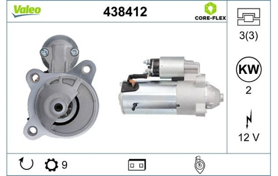 Starter NEW PART 438412 Valeo, Image 4