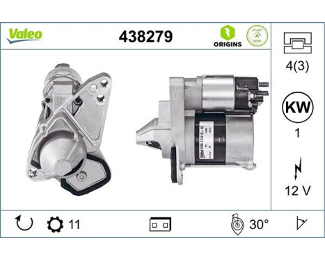 Starter NEW STOP&START ORIGINAL PART 438279 Valeo, Image 4