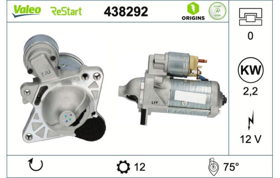 Starter NEW STOP&START ORIGINAL PART 438292 Valeo, Image 4