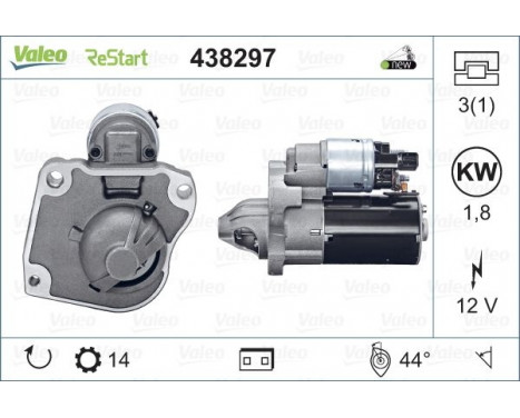 Starter NEW STOP&START ORIGINAL PART 438297 Valeo