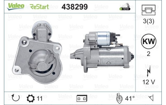 Starter NEW STOP&START ORIGINAL PART 438299 Valeo