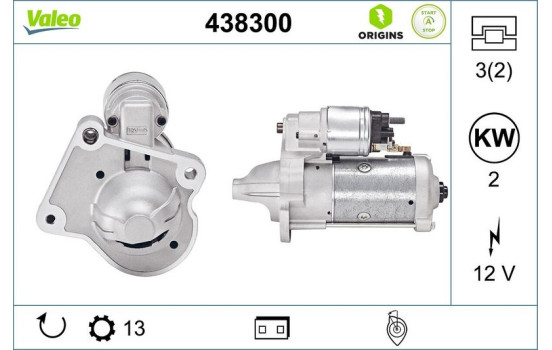 Starter NEW STOP&START ORIGINAL PART 438300 Valeo, Image 4