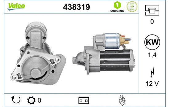 Starter NEW STOP&START ORIGINAL PART 438319 Valeo, Image 4