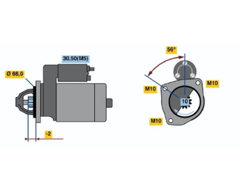 Starter R70-L2512V(R) Bosch, Image 5