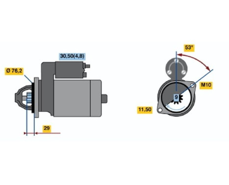 Starter R70-M2012V(R) Bosch