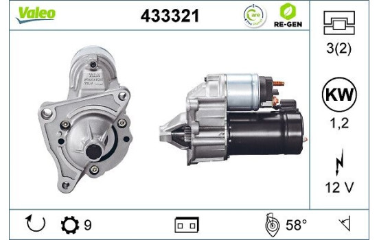 Starter REMANUFACTURED PREMIUM 433321 Valeo, Image 5