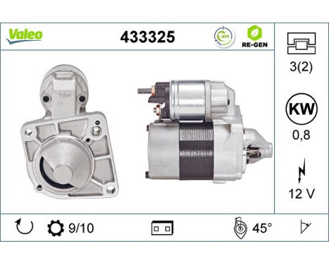 Starter REMANUFACTURED PREMIUM 433325 Valeo, Image 5