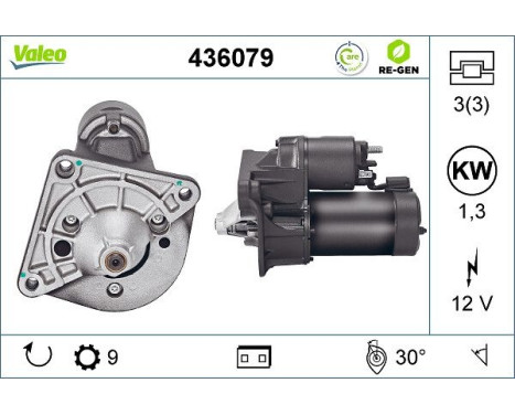 Starter REMANUFACTURED PREMIUM 436079 Valeo, Image 5