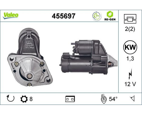 Starter REMANUFACTURED PREMIUM 455697 Valeo, Image 5