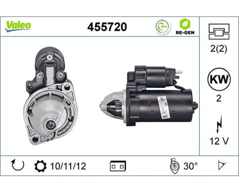 Starter REMANUFACTURED PREMIUM 455720 Valeo, Image 5