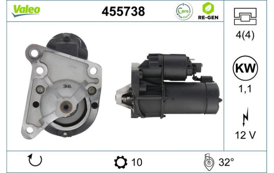 Starter REMANUFACTURED PREMIUM 455738 Valeo, Image 5
