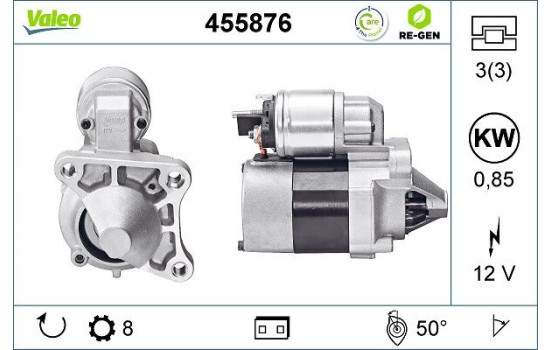 Starter REMANUFACTURED PREMIUM 455876 Valeo, Image 2