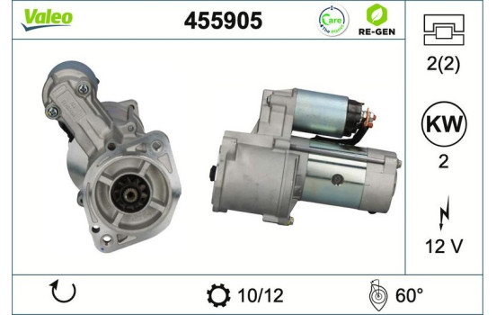 Starter REMANUFACTURED PREMIUM 455905 Valeo, Image 2