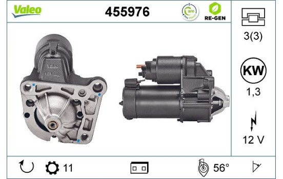Starter REMANUFACTURED PREMIUM 455976 Valeo, Image 2