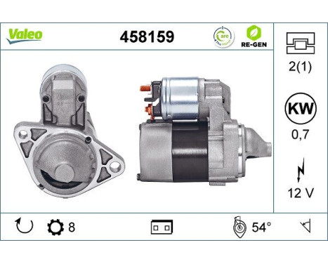 Starter REMANUFACTURED PREMIUM 458159 Valeo, Image 2