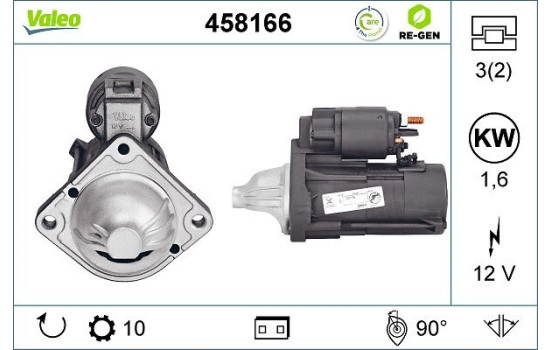 Starter REMANUFACTURED PREMIUM 458166 Valeo, Image 2