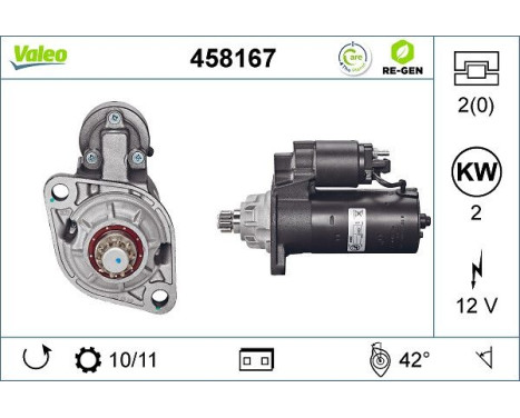 Starter REMANUFACTURED PREMIUM 458167 Valeo, Image 5