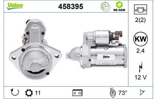Starter REMANUFACTURED PREMIUM 458395 Valeo, Image 3