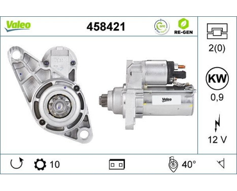 Starter REMANUFACTURED PREMIUM 458421 Valeo, Image 5