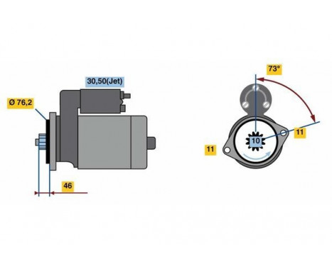 Starter RF70-M2512V(L) Bosch, Image 5