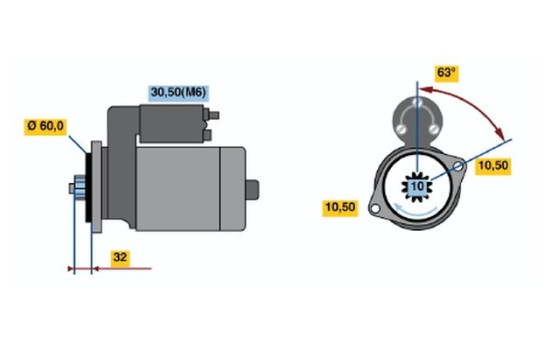 Starter RF78-M2812V(R) Bosch, Image 5