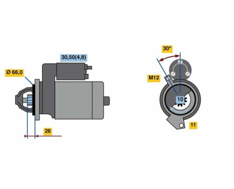Starter S74-L12V(R) Bosch
