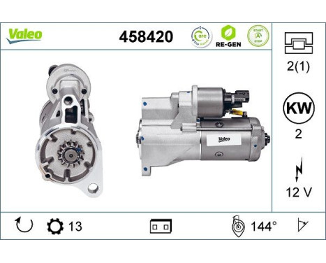 Starter STOP&START REMANUFACTURED 458420 Valeo, Image 2