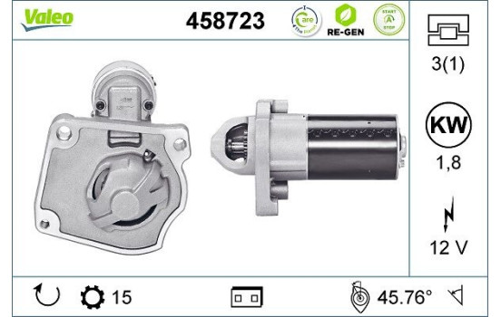 Starter STOP&START REMANUFACTURED 458723 Valeo, Image 2