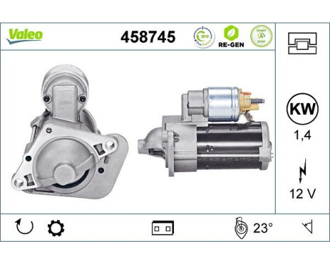 Starter STOP&START REMANUFACTURED 458745 Valeo, Image 2