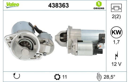 Starter VALEO ORIGINS NEW 438363, Image 4